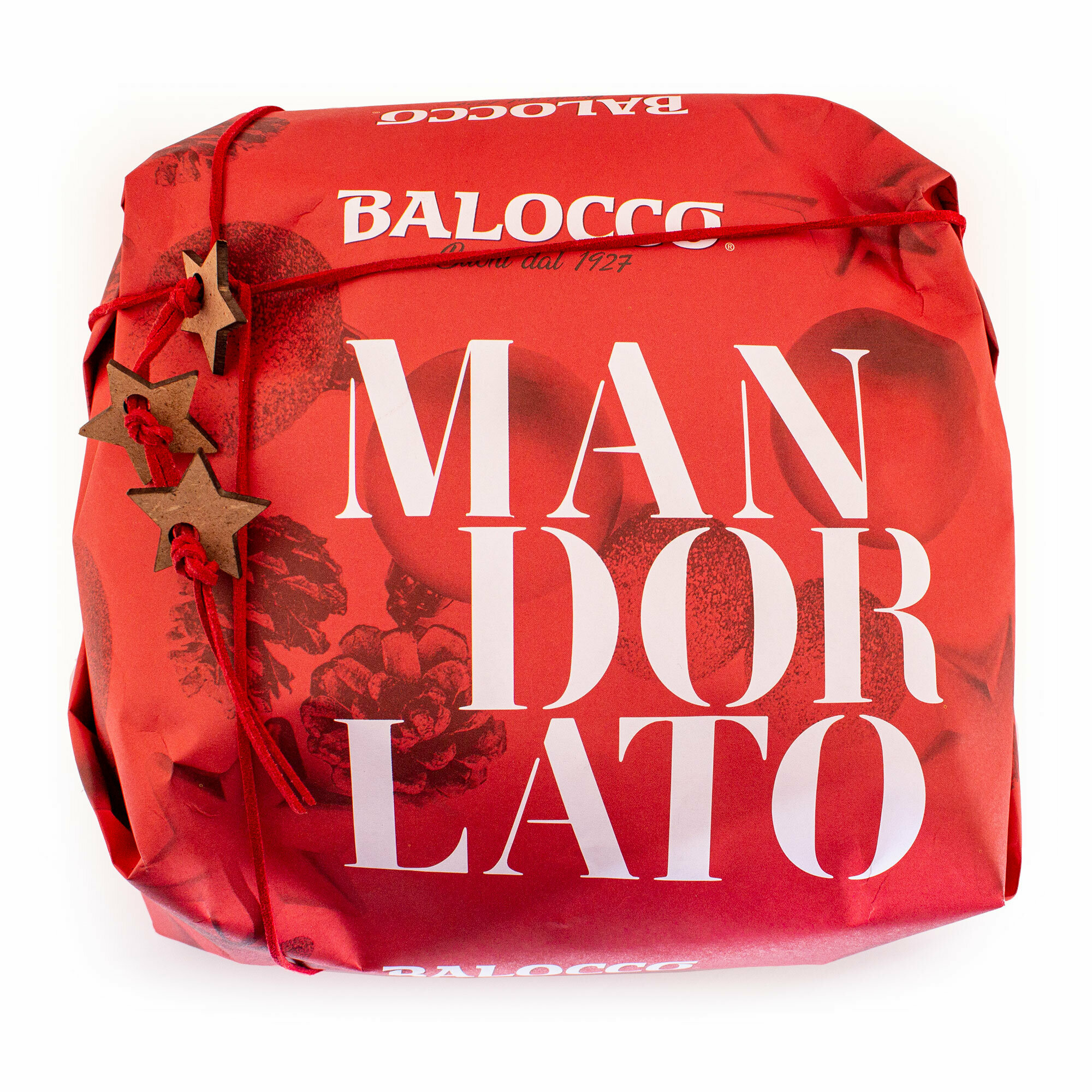 Панеттоне IL MANDORLATO L'ORIGINALE с глазурью из лесного ореха и миндалём, рождественский кекс из Милана, BALOCCO, 1 кг (бум/упак) - фотография № 2