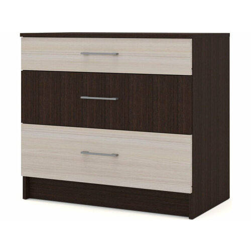 Комод Алёна 3ящ ВенгеДуб молочный 6094₽