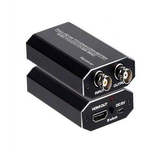 Конвертер-преобразователь из TVI/CVI/AHD в HDMI 5 пар 8mp ahd cvi tvi twisted bnc cctv video balun пассивные трансиверы utp balun 4k cctv utp video balun