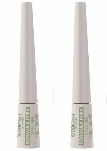 Подводка для век жидкая, Deborah Milano, Formula Pura Eyeliner Precisione, тон 01 черный, 2.5 мл, 2 шт