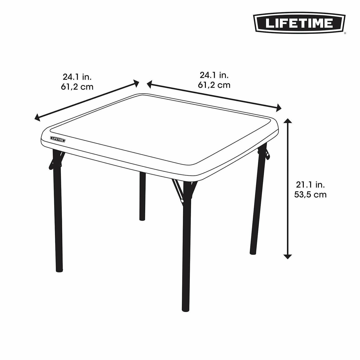 Детский стол Lifetime Childrens Square Table - фотография № 2