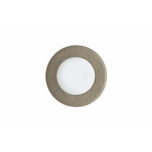 Тарелка закусочная Raynaud Радужный минерал 22 см, фарфор, серая