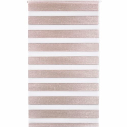 Штора рулонная день-ночь блэкаут Miamoza 120x160 см молочная