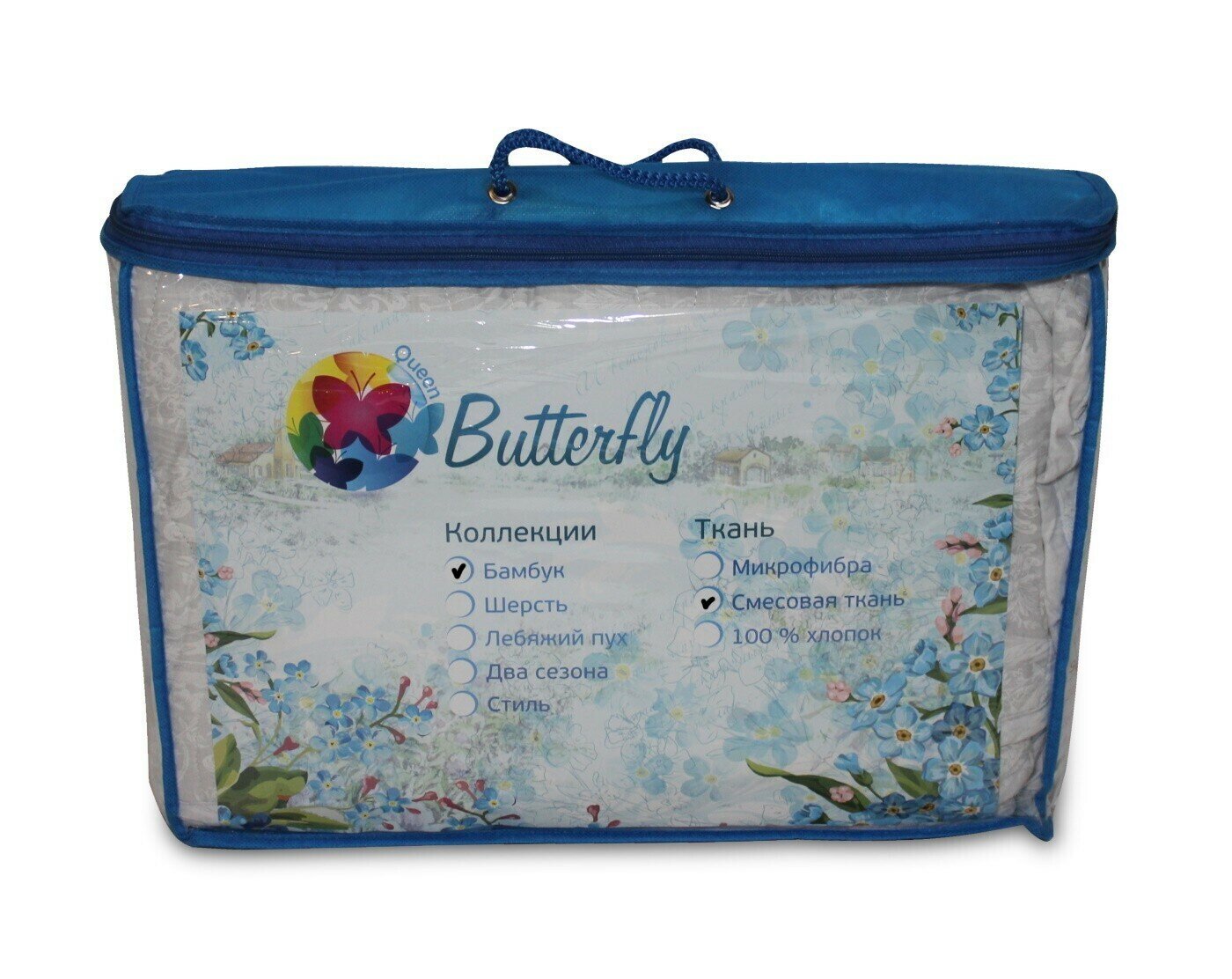 Наматрасник Queen Butterfly 90х200 Бамбук Комфорт плотность 300 г/м2