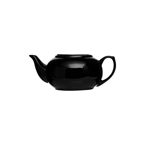 Чайник «Кунстверк»; фарфор;0,7л; D=9, H=8, L=20см; черный, Kunstwerk, QGY - A0255W13