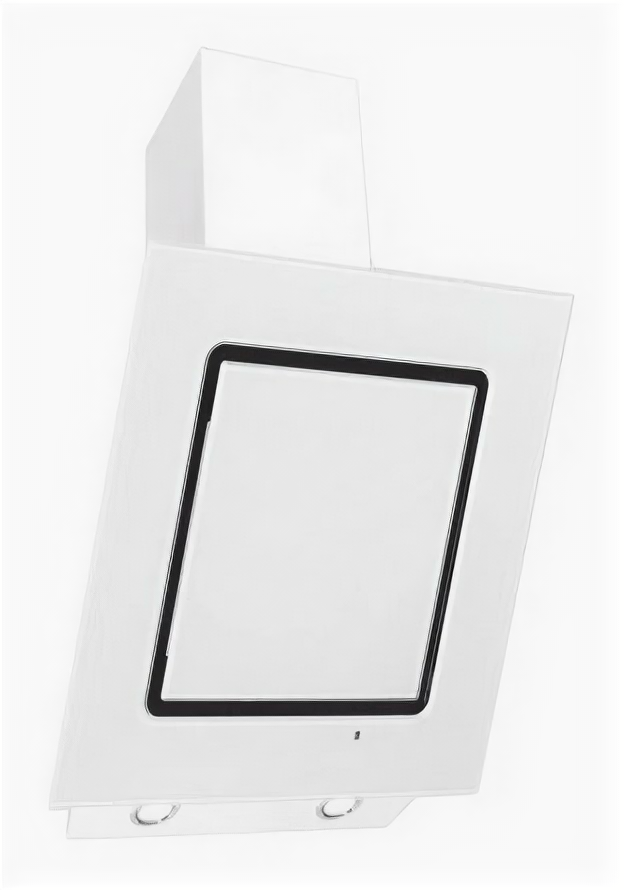 Наклонная вытяжка ELIKOR Модерн Оникс 60, цвет корпуса белый, цвет окантовки/панели белый - фото №3