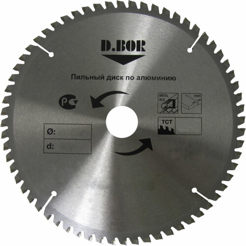 Диск пильный по алюминию (250х30 мм; Z80) D.BOR 9K-412508005D пильный диск по алюминию d bor 9k 412508005d