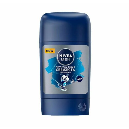 NIVEA MEN Дезодорант-стик Экстремальная свежесть мужской 50 мл nivea део стик муж nivea men экстремальная свежесть 50 мл