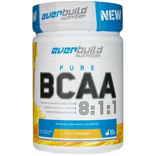 фото Everbuild nutrition, bcaa 8:1:1 300г (55порций) pina colada