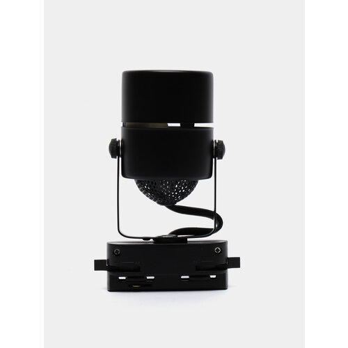 Трековый светильник Luazon Lighting под лампу Gu10, круглый, корпус черный