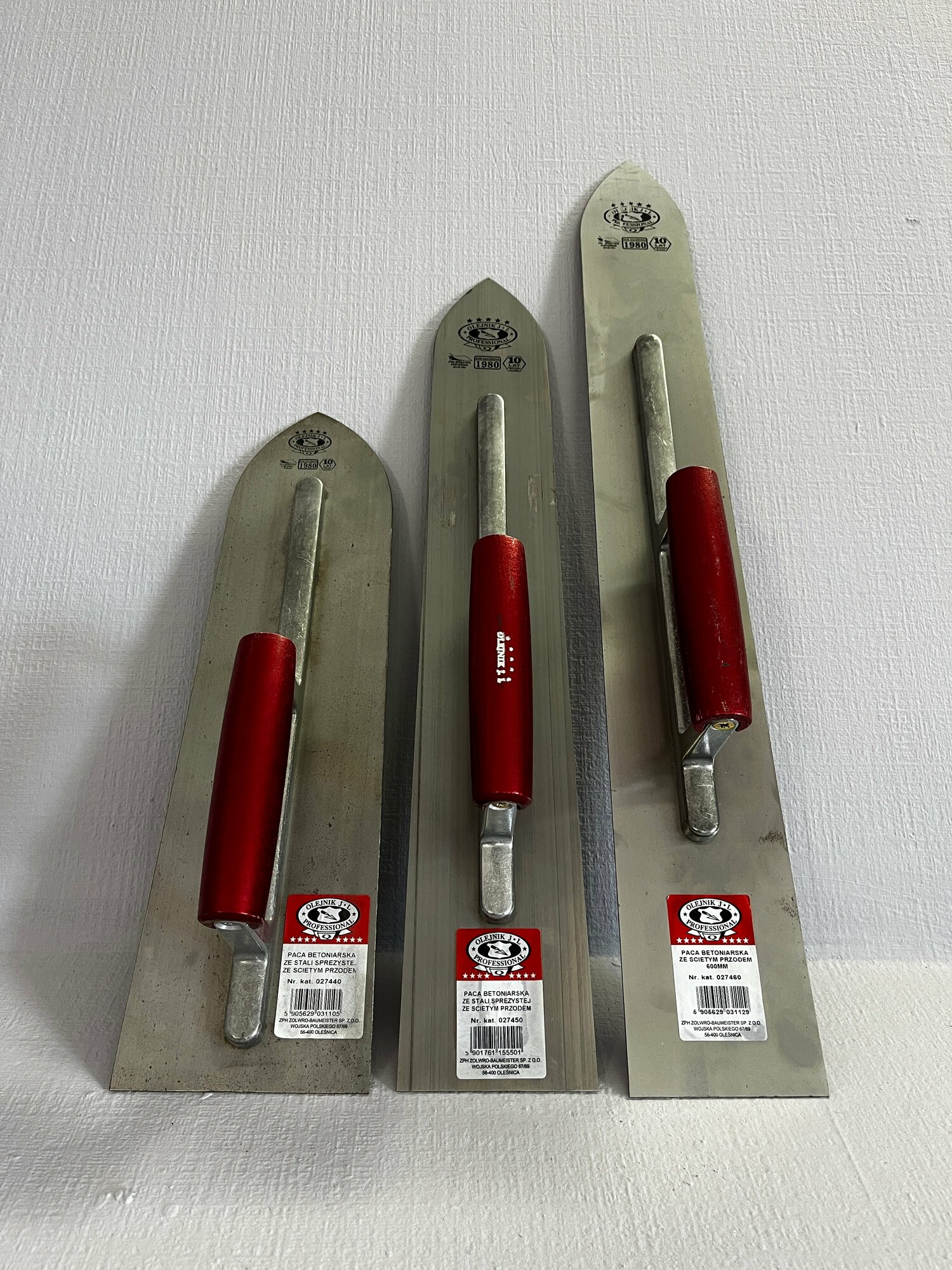 Гладилка / кельма-меч OLEJNIK PROFESSIONAL 500х90 мм для пола — фото 1