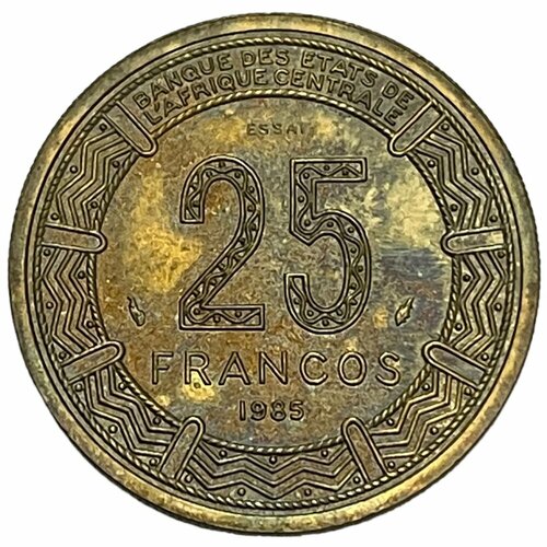 Экваториальная Гвинея 25 франков 1985 г. Essai (Проба)