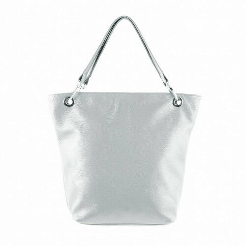 фото Сумка модерато, фактура зернистая, серый