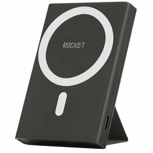 Внешний аккумулятор Rocket Hold MageSafe 5000mAh Black внешний аккумулятор deppa nrg magesafe 5000mah 2a qi 5w 33569