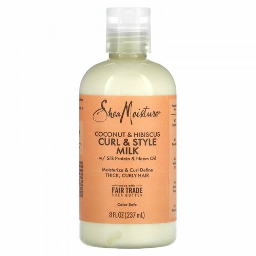 SheaMoisture, Curl & Style Milk, Coconut & Hibiscus, 8 fl oz (237 ml)