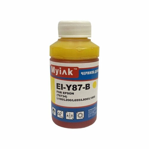 Чернила для EPSON L800/L1800/ L100/ L200 EI-Y87-B (70мл, Yellow Dye) MyInk чернила myink для принтера epson t6734 t6644 l100 l200 l655 l800 l1800 yellow желтый для струйного принтера совместимый