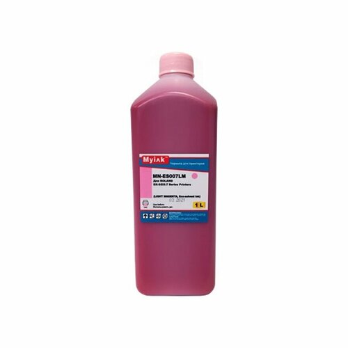 Чернила экосольвентные для Roland Soljet /MUTOH/Mimaki (1л, light magenta) ES007LM MyInk экосольвентные чернила marajet di fms 438 magenta 1 л пакет