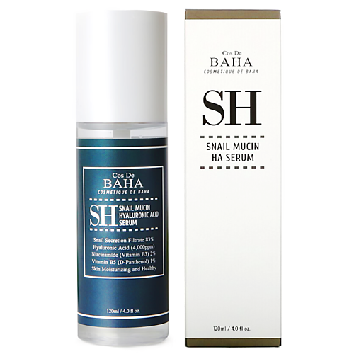 Cos De BAHA Сыворотка для лица с муцином улитки - Snail mucin hyalronic acid serum (SH), 120мл