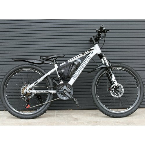 RICHIESTO Велосипед 24 дюйма для детей и подростков Алюминиевая рама серебро 2115000₽