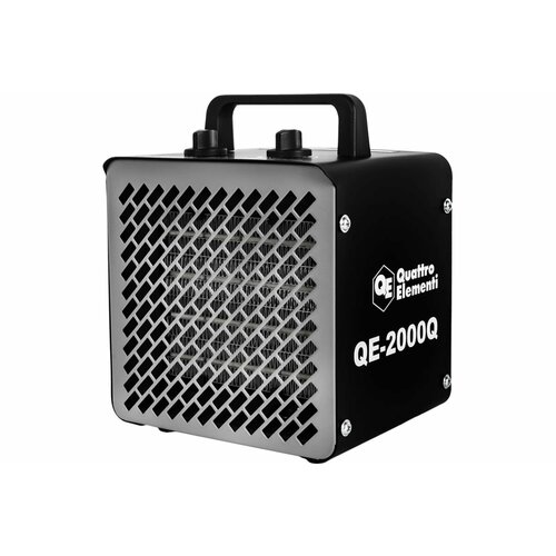 Нагреватель воздуха электрический керамический QUATTRO ELEMENTI QE-2000Q КУБ (1,0/2,0 кВт, 140 м. куб/ч, площадь обогрева 20 м2)