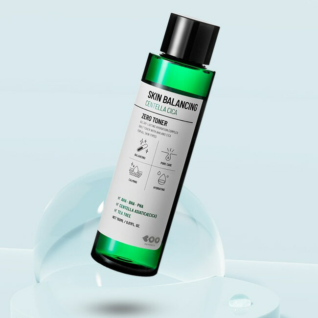 Успокаивающий кислотный тонер Dearboo Skin Balancing Centella Cica Zero Toner 150мл