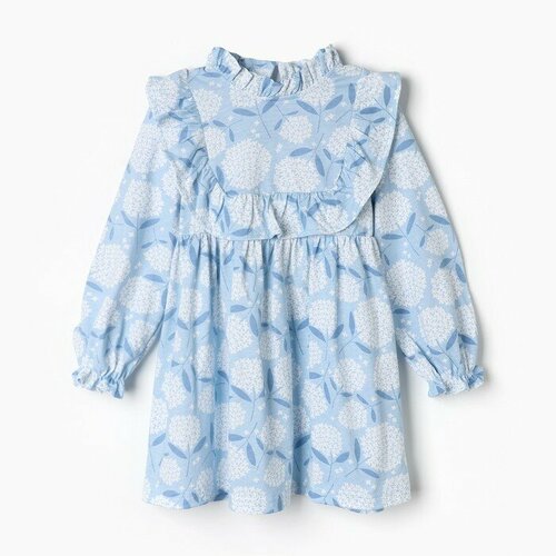 фото Платье для девочки, цвет голубой, рост 98 см luneva