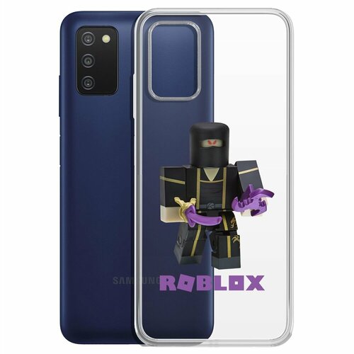 Чехол-накладка Krutoff Clear Case Roblox-Ниндзя Ассасин для Samsung Galaxy A03s (A037) чехол накладка krutoff clear case roblox ниндзя ассасин для xiaomi redmi 9a