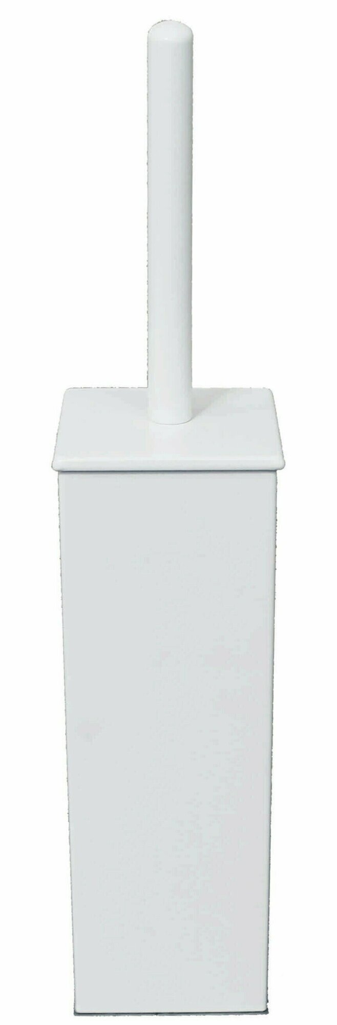 фото Хромированный ёршик с подставкой. 43 см. "Madison" сделано В италии. Цвет-белый (матовый).