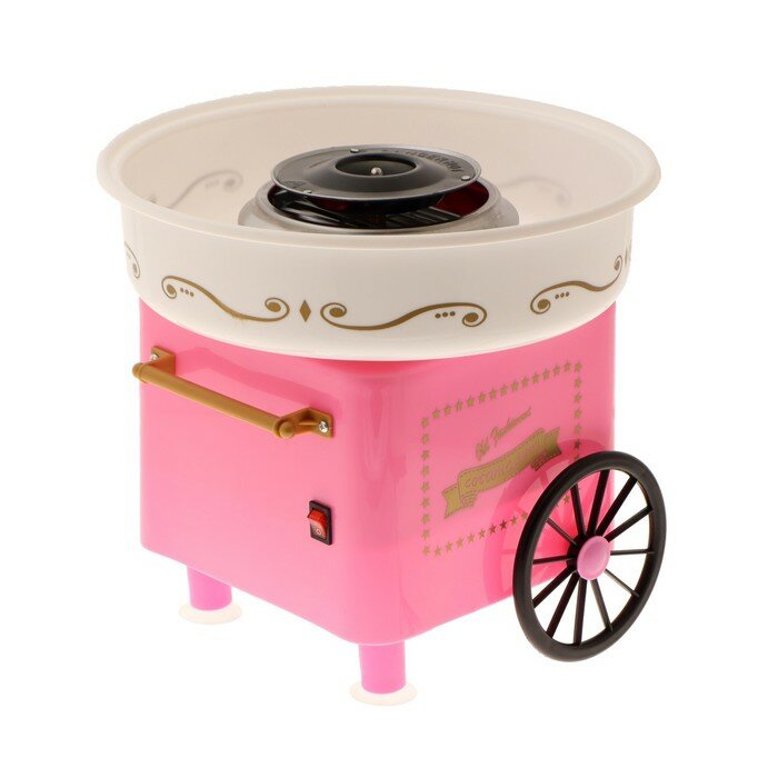 Luazon Home Аппарат для приготовления сладкой ваты Luazon LCC-02, 500 Вт, розовый