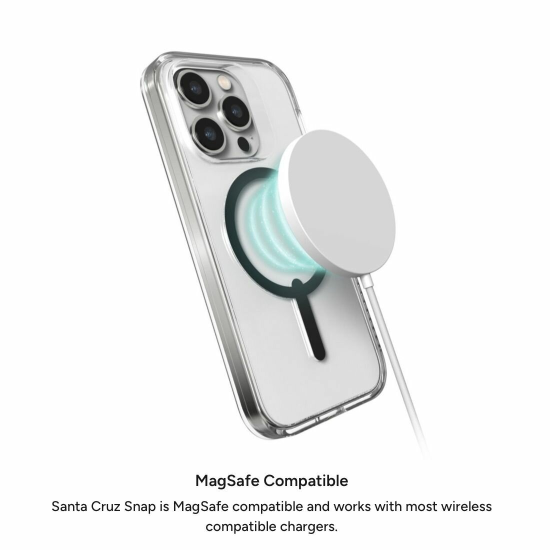 Чехол для iPhone 14 Plus / 15 Plus (6.7") ZAGG Santa Cruz Green SNAP Case с магнитом для MagSafe зеленый - фотография № 8