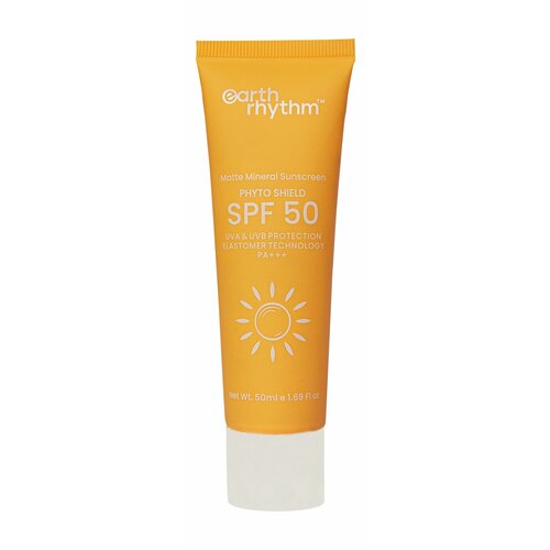 Солнцезащитный матирующий минеральный лосьон для лица Earth Rhythm Phyto Shield SPF 50 Matte Mineral Sunscreen