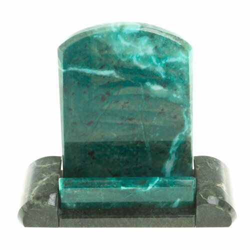 Подставка для телефона из темно-зеленого змеевика 123613 1707₽