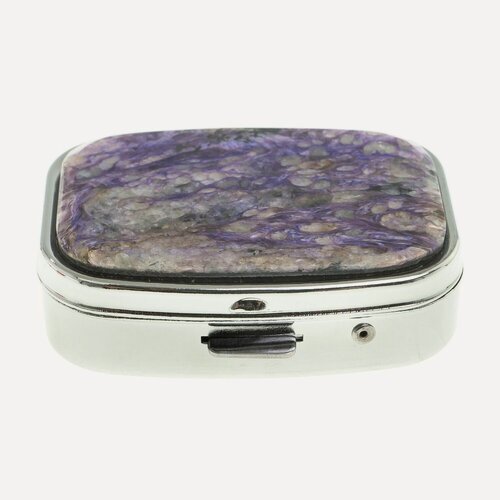 Изображение товара Таблетница на 2 отделения камень чароит 124116