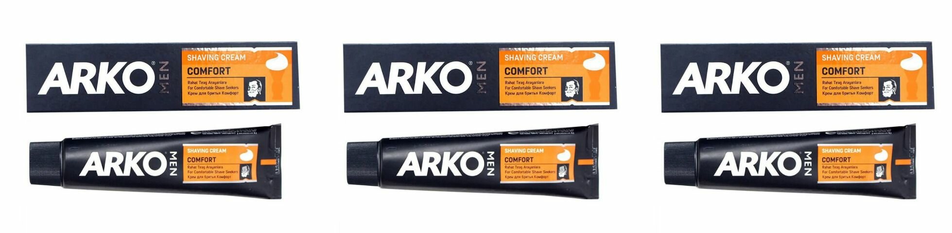 ARKO Крем для бритья Комфорт 65 мл, 3 шт