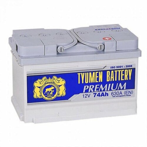 Аккумулятор автомобильный TYUMEN BATTERY PREMIUM 6СТ-74 низ обр. 278x175x175