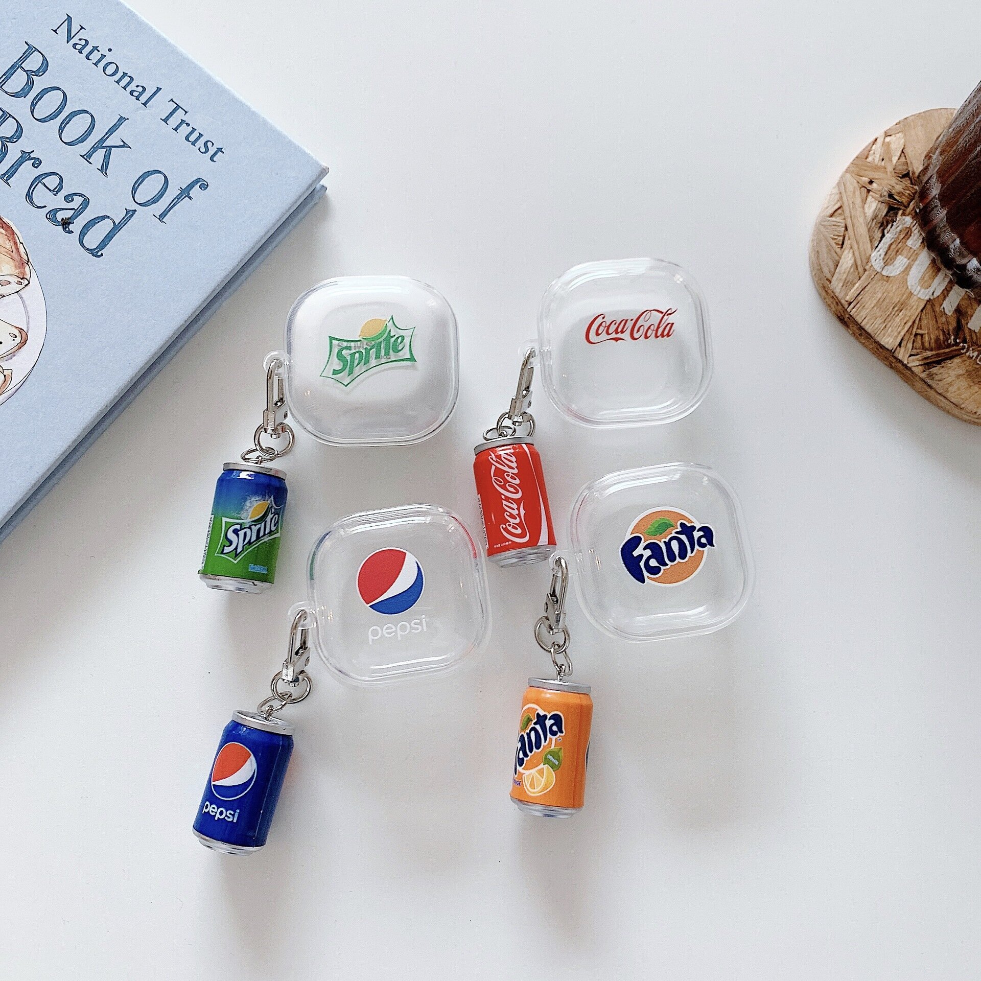 Чехол MyPads прозрачный с брелком Sprite, Спрайт и логотипом Sprite для наушников Samsung Buds Buds2/Pro — фото 1