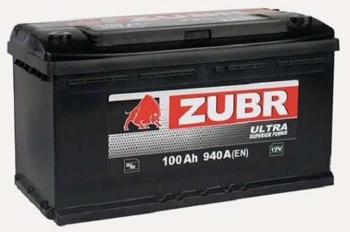 Изображение товара Аккумулятор автомобильный Zubr Ultra 100 А/ч 940 А обр. пол. Евро авто (353х175х190) ZU1000