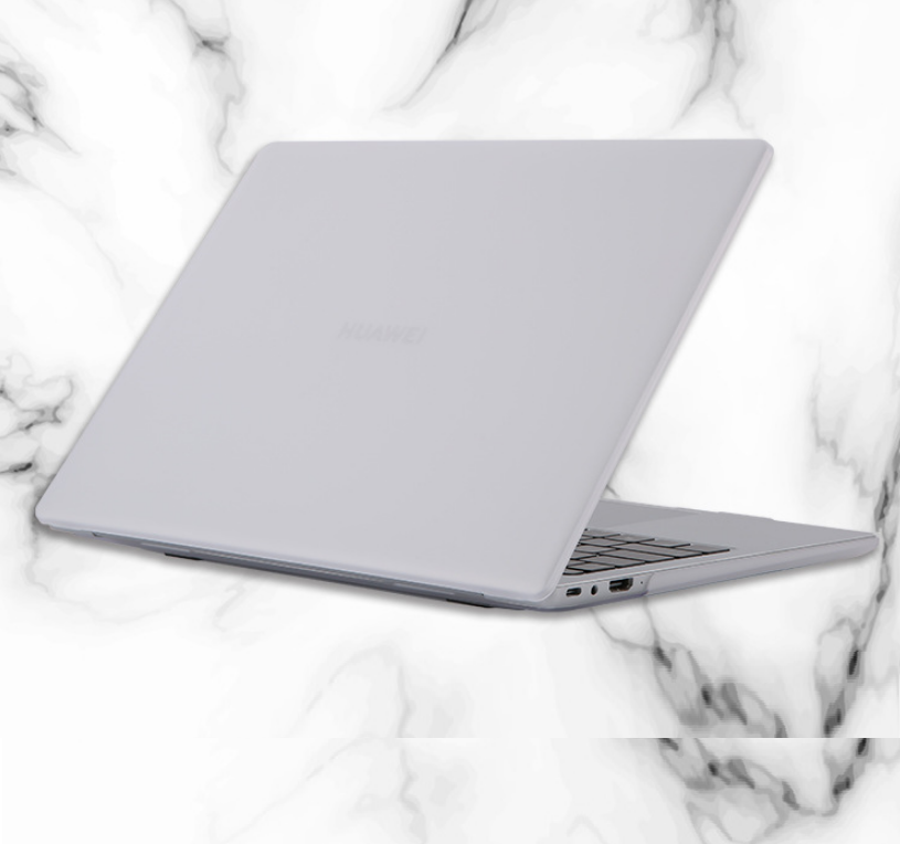 Чехол-накладка MyPads Opako для Huawei MateBook 13 2020 из импортного пластика защитный противоударный белый матовый