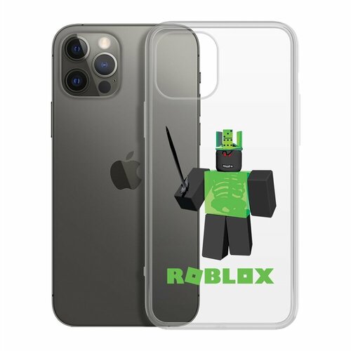 Чехол-накладка Krutoff Clear Case Roblox-1x1x1x1x1 для iPhone 12 Pro Max чехол накладка krutoff clear case roblox 1x1x1x1x1 для xiaomi redmi 9c