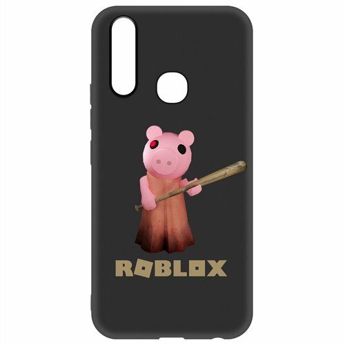 Чехол-накладка Krutoff Soft Case Roblox-Пигги для Vivo Y17 черный