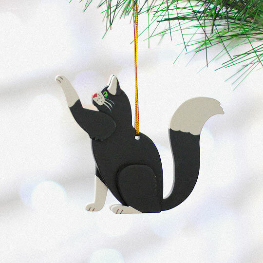 фото Игрушка елочная деревянная 'Кошка'