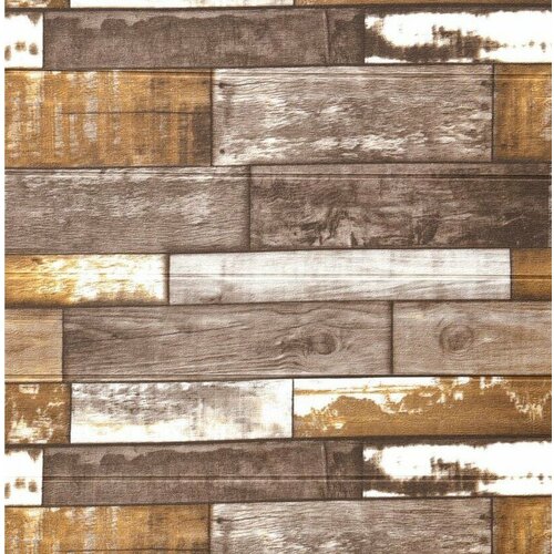 Панель 3D на самоклеящейся основе , Доска 70х70см, GRM20 , цвет серо-коричневый