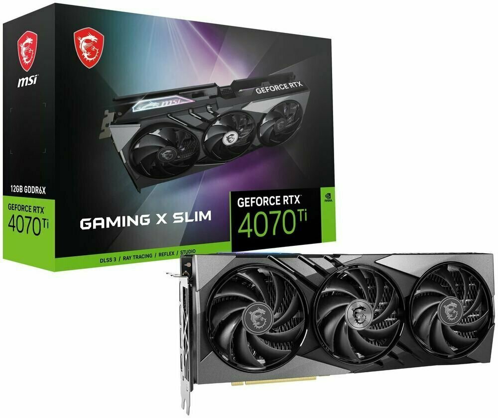 Видеокарта MSI RTX4070Ti GAMING X SLIM 12GB RTL