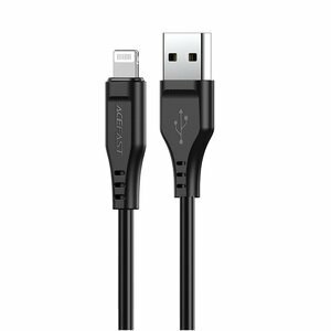 ACEFAST C3-02 USB-A to Lightning TPE charging data cable - Black