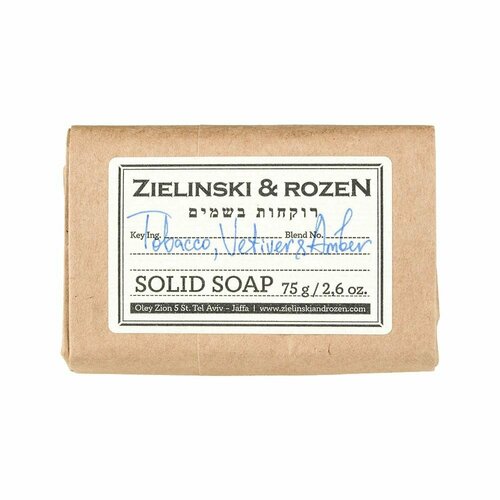 ZIELINSKI & ROZEN Мыло твердое Zielinski & Rozen Tobacco, Vetiver & Amber твердое мыло в алюминиевой мыльнице zielinski