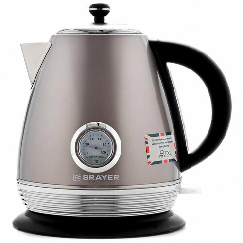 Чайник металлический 17л BRAYER арт BR1007BR серебряный 2200Вт 336100₽
