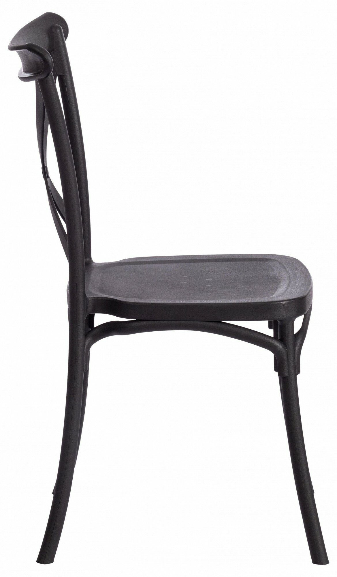 Стул Tetchair CROSS (mod. PL24) / 1 шт. в упаковке, пластик, 48 х 58 х 89 см, Black (черный) 05