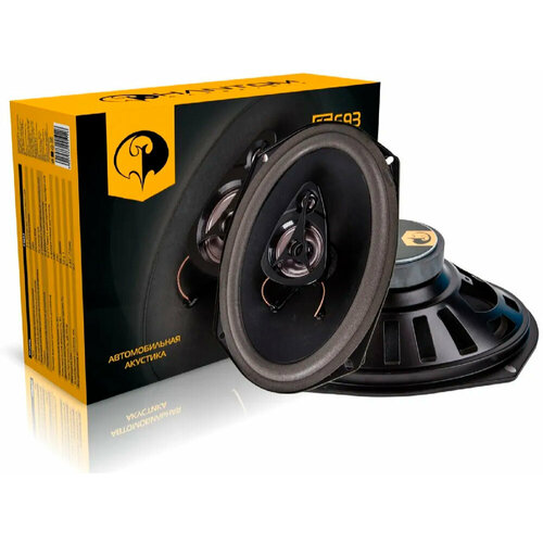 Колонки автомобильные Phantom MS 693 без решетки 200Вт 93дБ 4Ом 16x23см 6x9дюйм ком2кол коаксиальные трехполосные 373600₽
