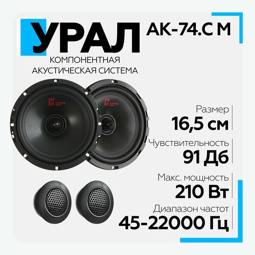 Акустическая система урал URAL АК-74 С М Компонентная акустика 529000₽