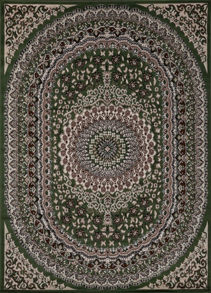 Ковер D504 - GREEN - Прямоугольник - коллекция GAVANA (1 х 2 м) - фотография № 2